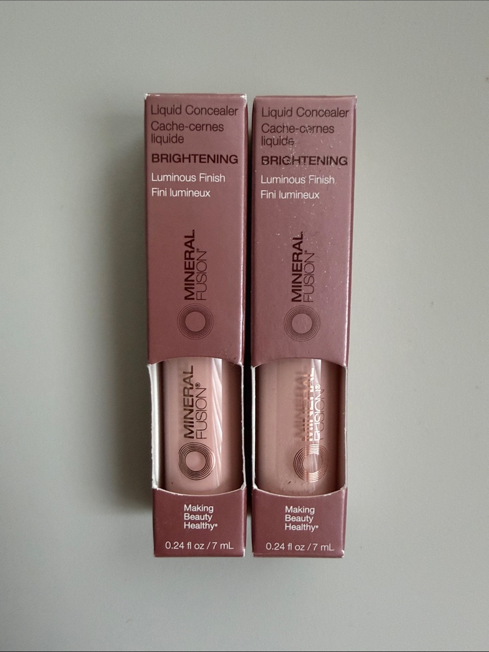 Set of 2 Mineral Fusion BRIGHTENING Luminous Concealer NEW IN BOX